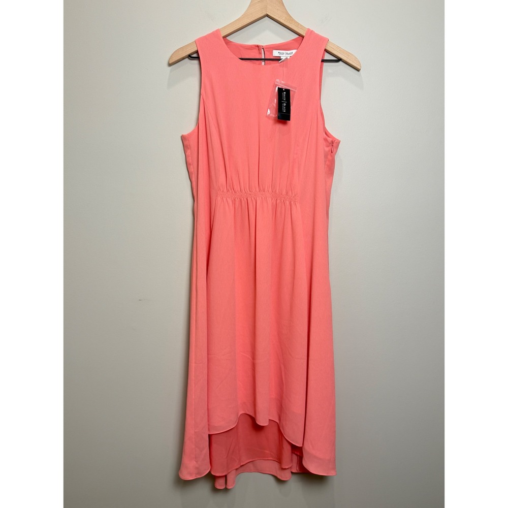 White House Black Market Coral Midi Dress